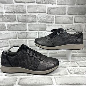 Dansko Christina Women's Size 42 EU/ 11.5-12 US Pewter Metallic Leather Sneakers
